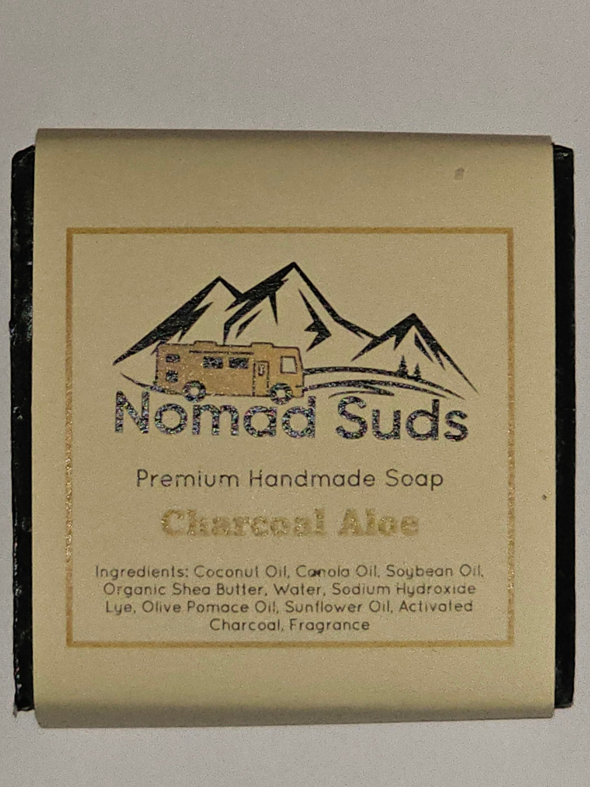 Charcoal Aloe Handmade All Natural 5oz Soap
