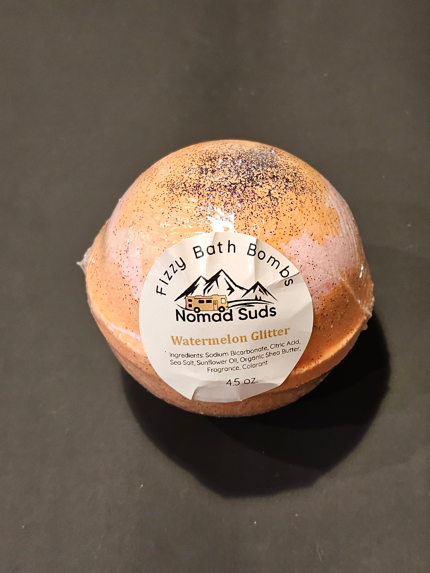 Watermelon Glitter Bath Bomb