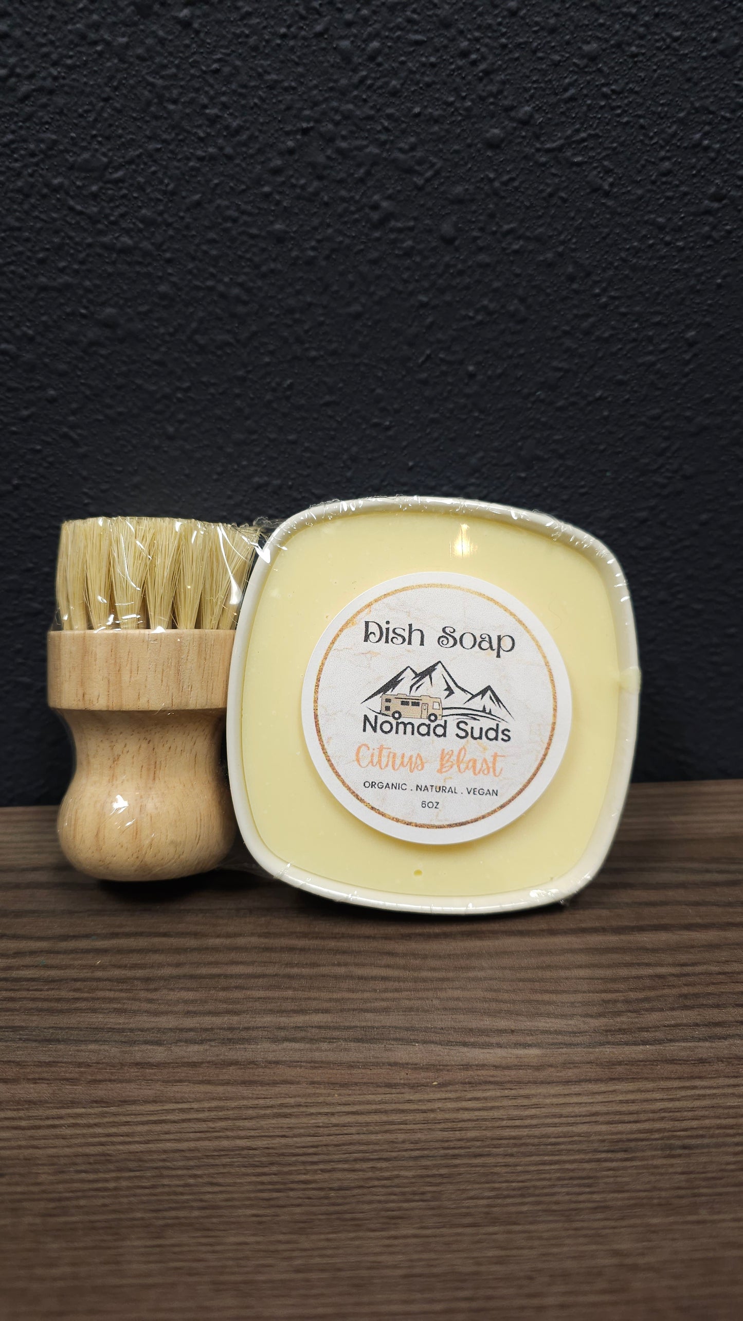 Nomad Suds All Natural Dish soap (W/ Bamboo Brush)