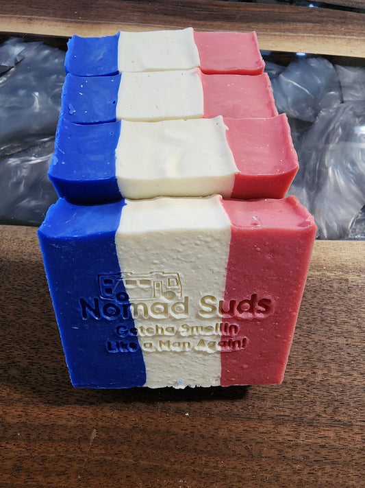 Independence 5 oz All American handmade soap