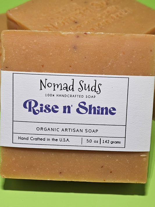 Rise n' Shine 5oz HandMade soaps, Soaps for Men, All Natural Soap