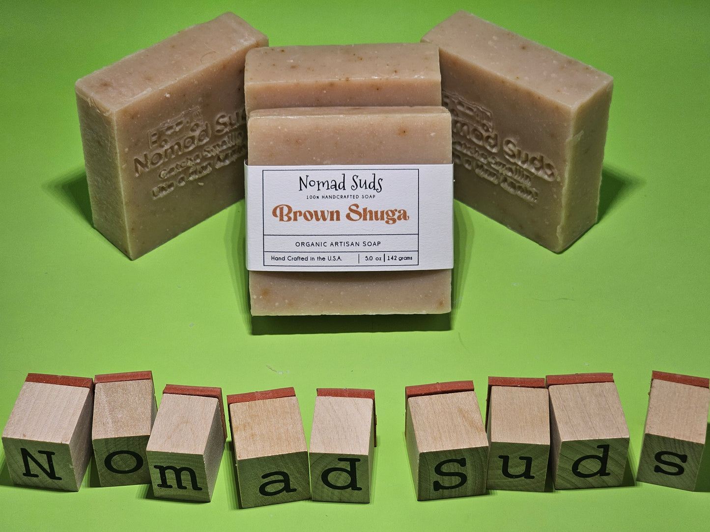 Brown Shuga 5oz HandMade soaps, Soaps for Men, All Natural Soap