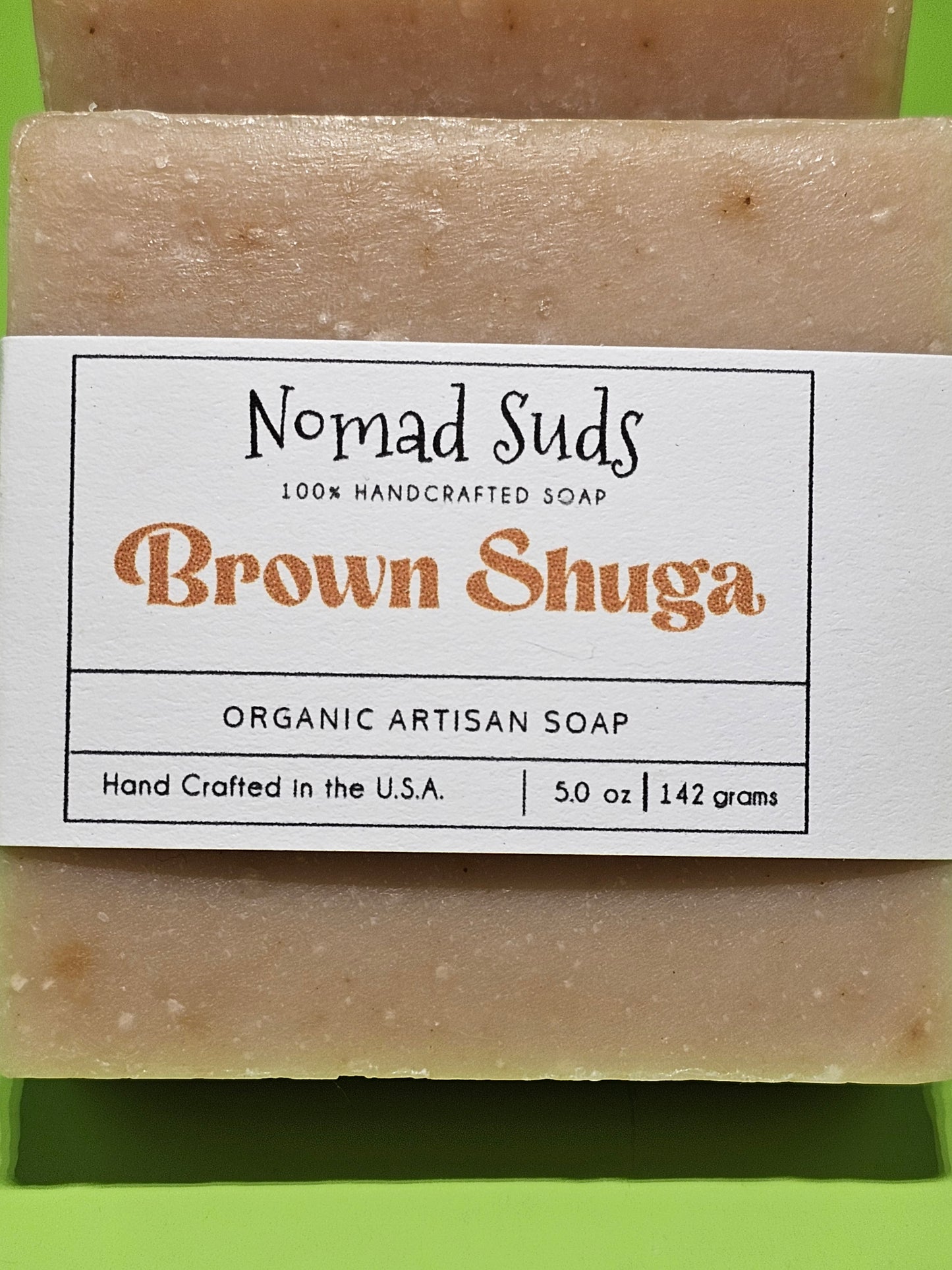 Brown Shuga 5oz HandMade soaps, Soaps for Men, All Natural Soap