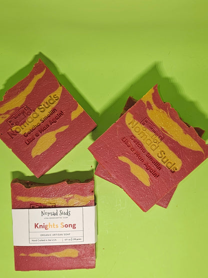 Knights Song 6.7 oz HandMade soaps, Soaps for Men, All Natural Soap