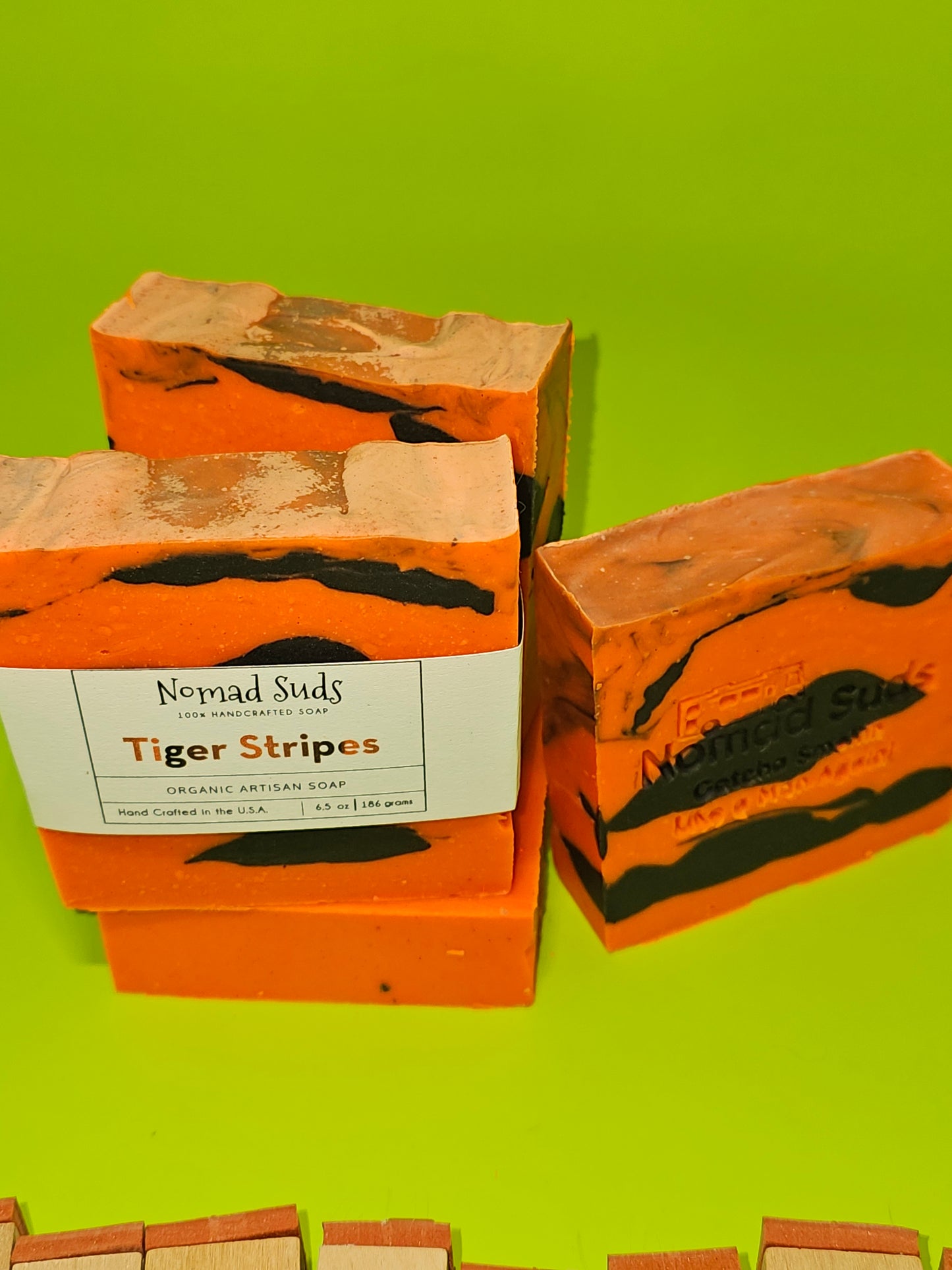 Tiger Stripes 6.5oz HandMade soaps, Soaps for Men, All Natural Soap