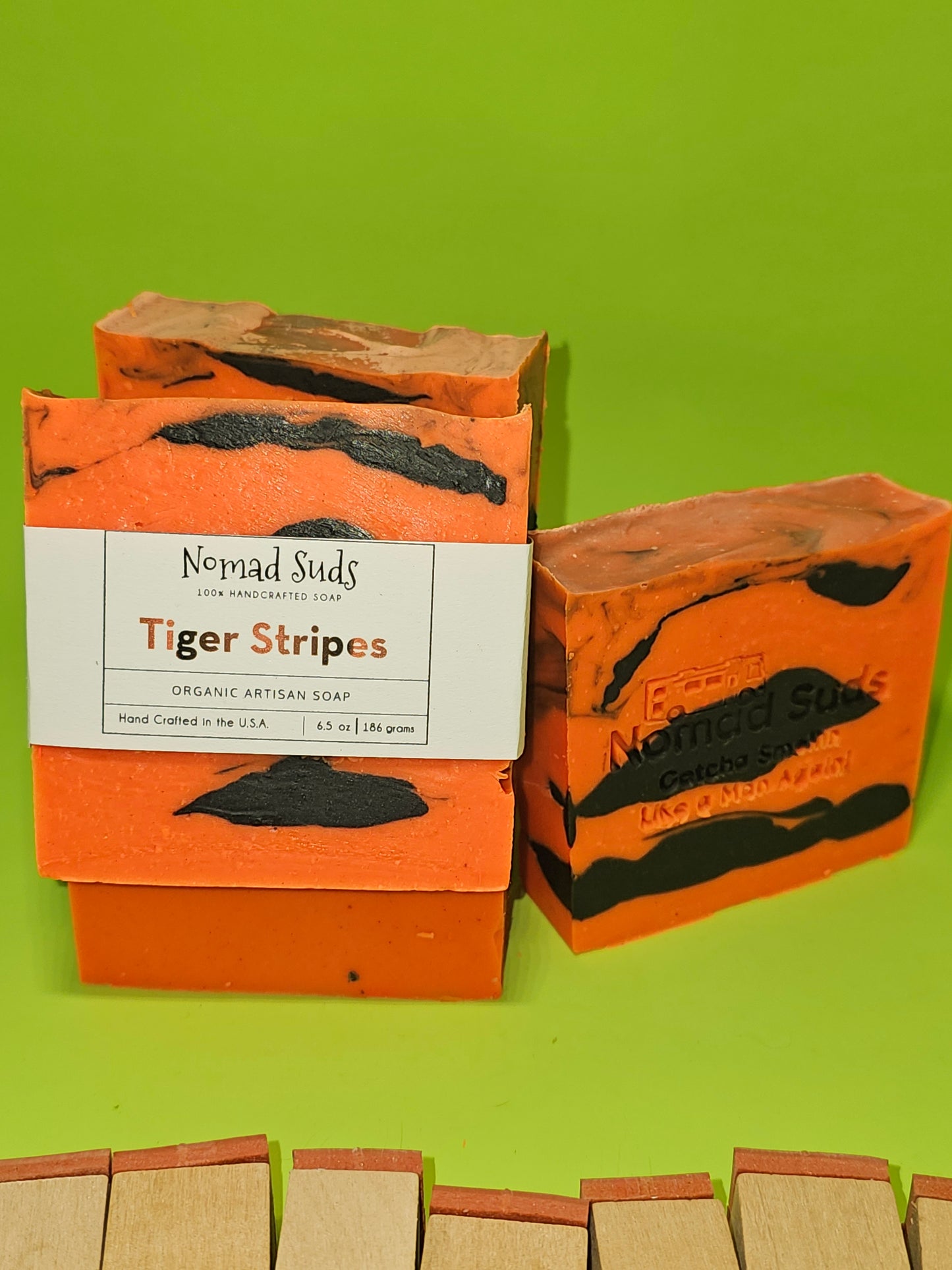 Tiger Stripes 6.5oz HandMade soaps, Soaps for Men, All Natural Soap