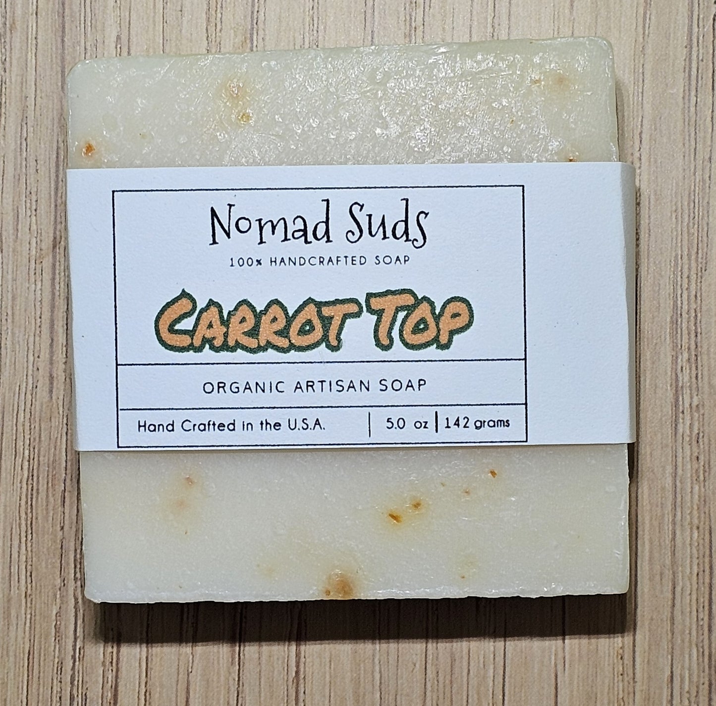 Carrot Top 5oz HandMade soaps, Soaps for Men, All Natural Soap *Light natural Scent*