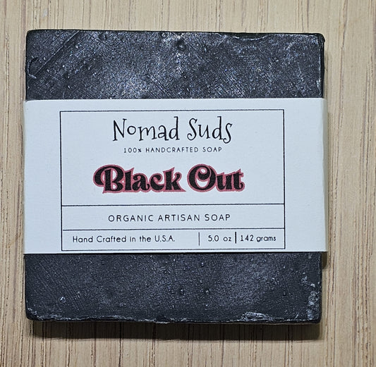 Black Out (Activated Charcoal) 5oz HandMade All Natural Soap *Unscented*