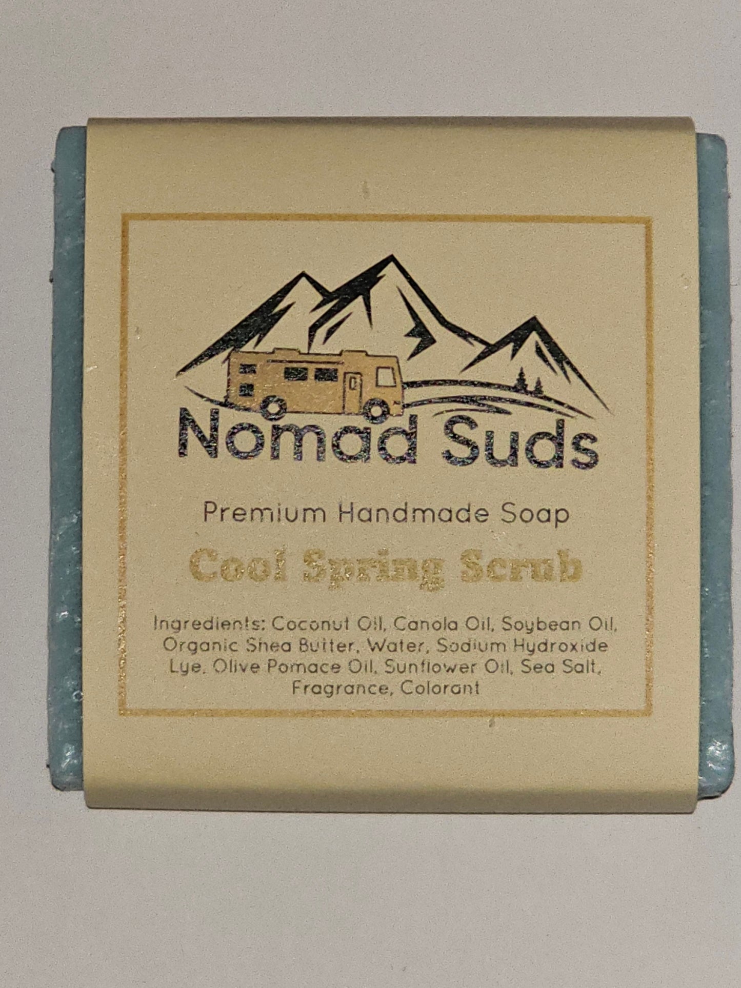 Cool Spring Scrub Handmade All Natural 5oz Soap