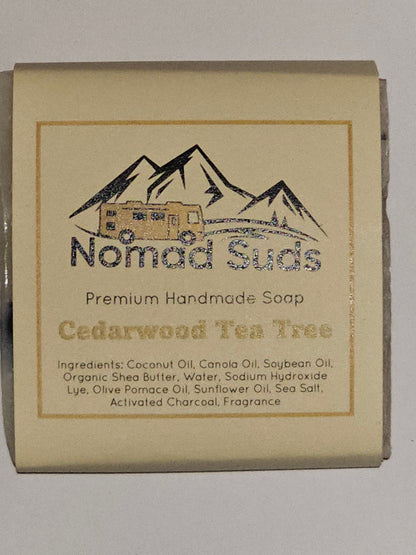 Cedarwood Tea Tree  Handmade All Natural 5oz Soap