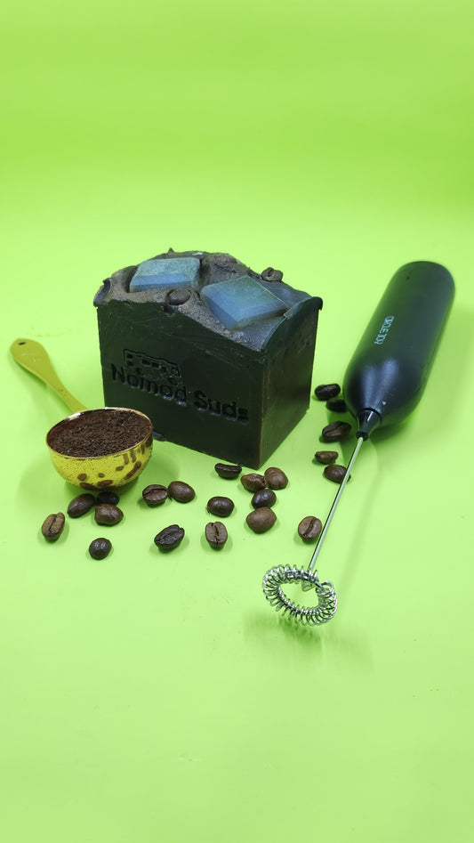 CoffeeZilla Coffee infused soap with Coffee Grounds for exfoliation 7oz