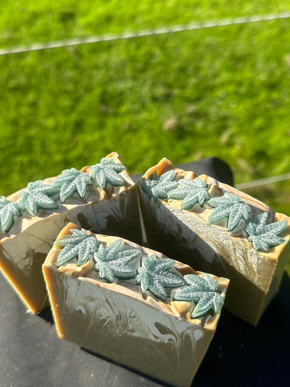 Pure Leaf C.B.D (CBD Oil infused) HandMade soaps, All Natural Soap