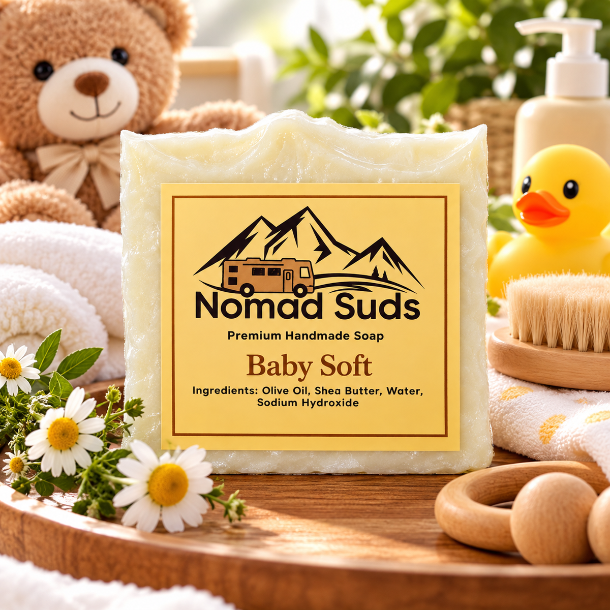 Baby Soft 6.3oz HandMade soaps, All Natural Soap