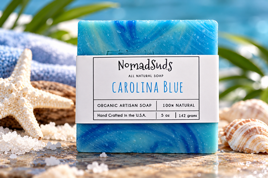 Carolina Blue 5oz HandMade  All Natural Soap for Men