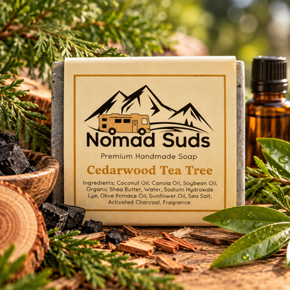 Cedarwood Tea Tree  Handmade All Natural 5oz Soap