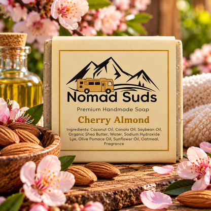 Cherry Almond Handmade All Natural 5oz Soap
