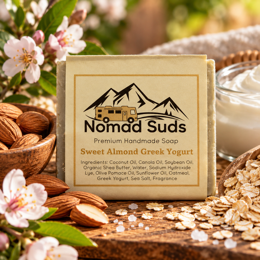 Sweet Almond Greek Yogurt Handmade All Natural 5oz Soap