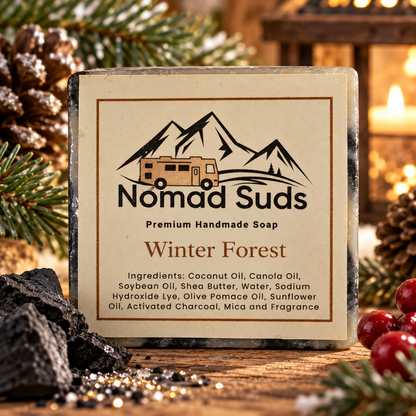 Winter Forest  5oz HandMade soaps, Soaps for Men, All Natural Soap