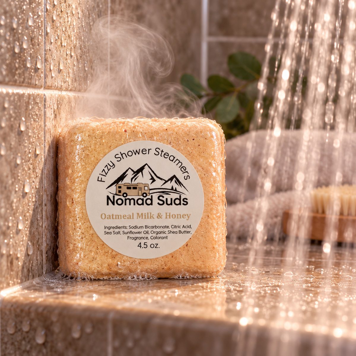 Oatmeal and Honey Shower Steamer