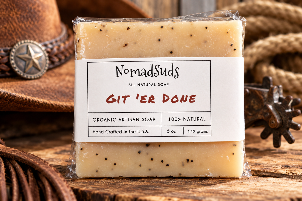 Git 'er Done 5oz, HandMade soaps, Soaps for Men, All Natural Soap