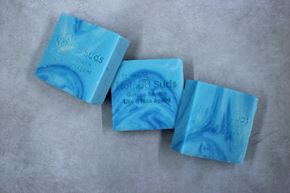 Carolina Blue 5oz HandMade  All Natural Soap for Men