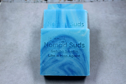 Carolina Blue 5oz HandMade  All Natural Soap for Men